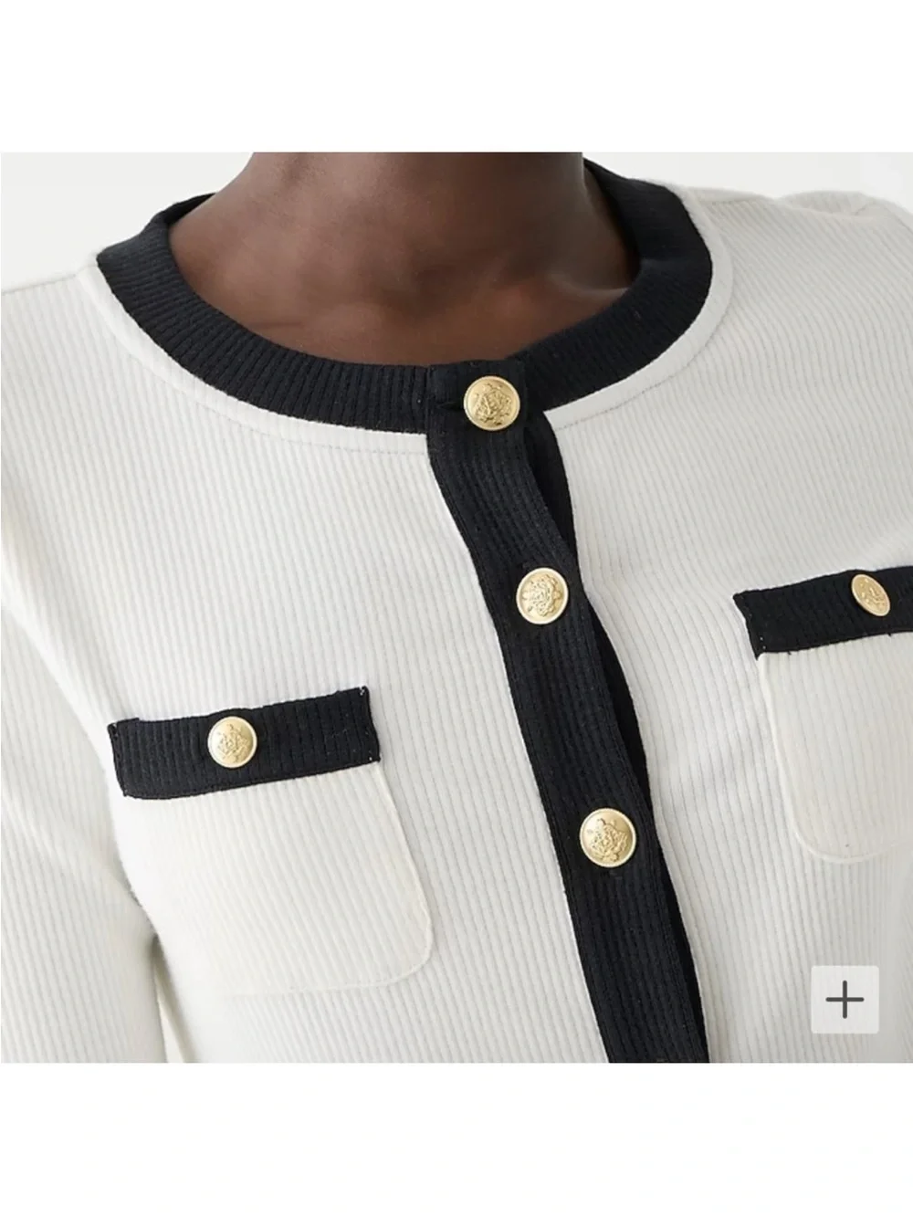J. Crew Vintage Rib Lady Jacket in Ivory size Medium. New with tag